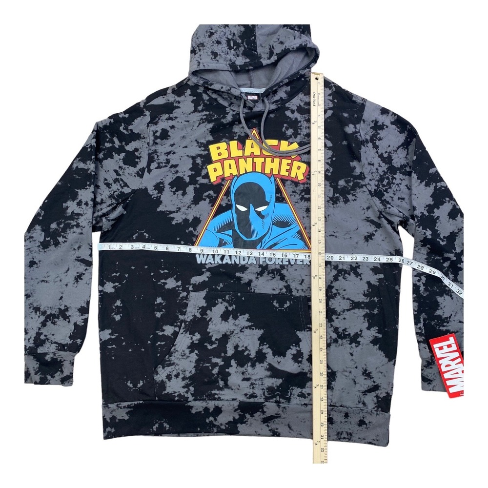 Marvel Black Panther Hoodie Men's XXL Wakanda Forever Collector W/ Pouch Pocket - Picture 4 of 7